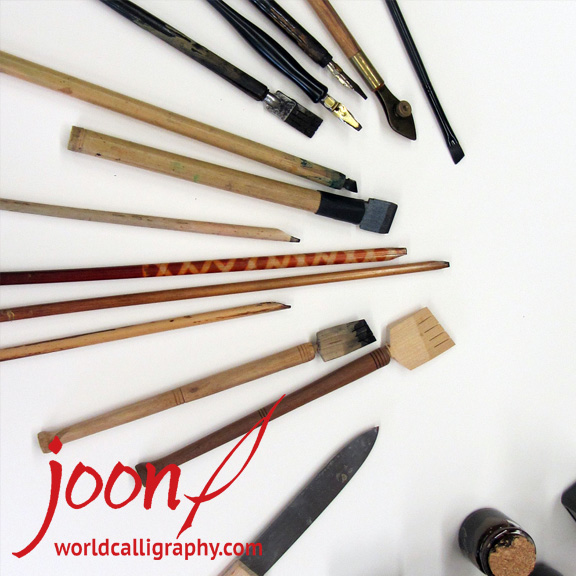 What tools should I use for calligraphy?